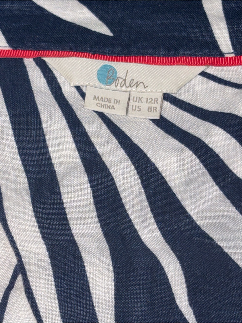 Boden Evangeline Linen Tunic Dress Size 8 MSRP $187 - Picture 6 of 7